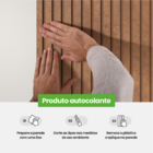 Painel Ripado Laminado De Eva Autocolante | Linha Urban Meu R